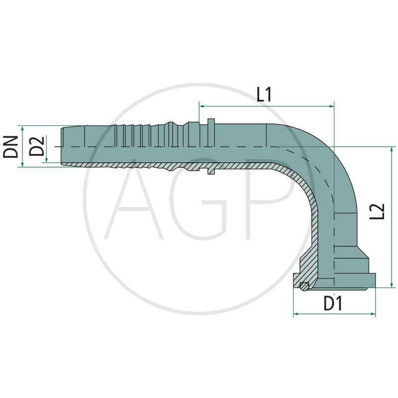 PN 40 SFL3 1.1/2 -IL 90° VA