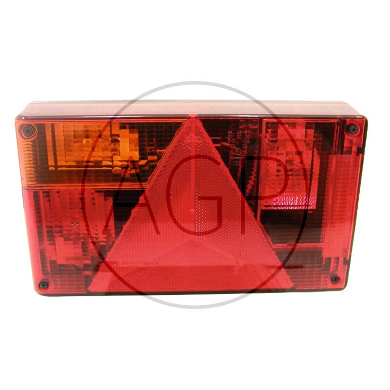 Zadní světlo o rozměru 238 x 138 x 52 mm s bajonetovým přípojem
