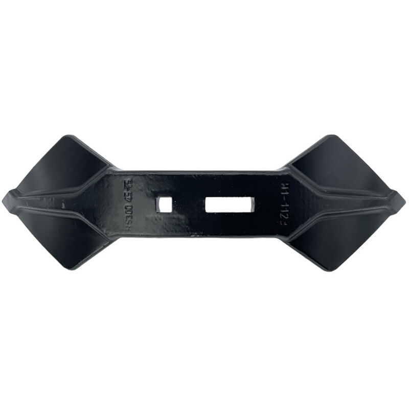 Dvojitá srdcovitá radlice o rozměru 450 x 135 x 20 mm na podmítač