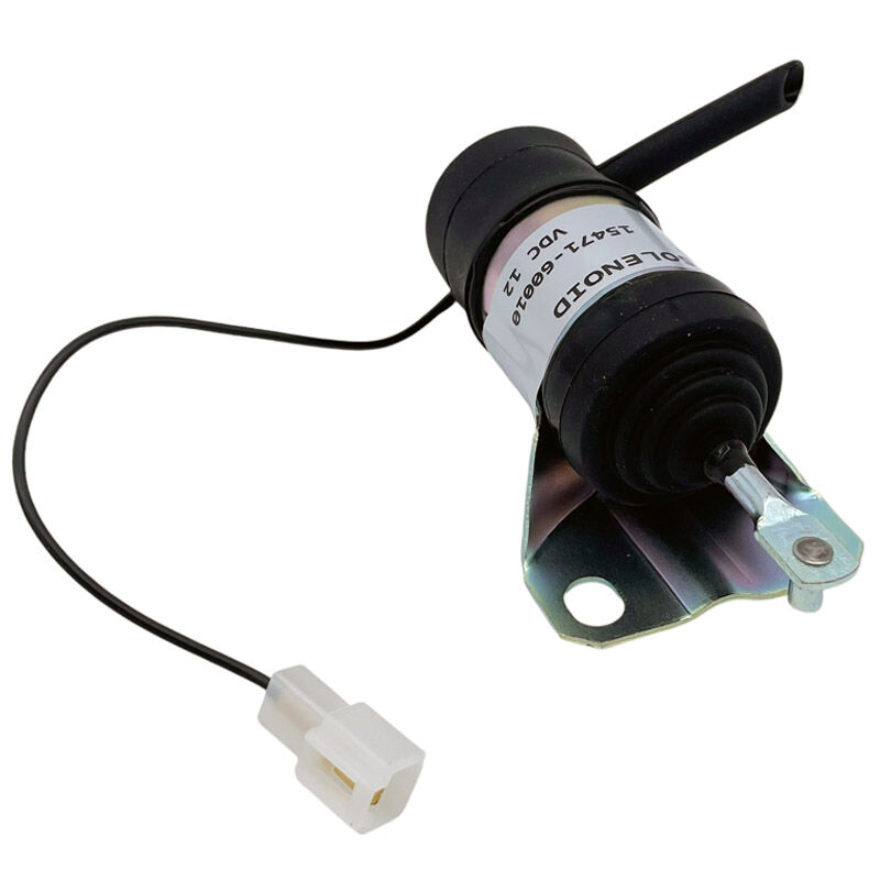 Odstavný magnet neboli solenoid motoru pro stroje Kubota, Wacker Neuson a Schäffer