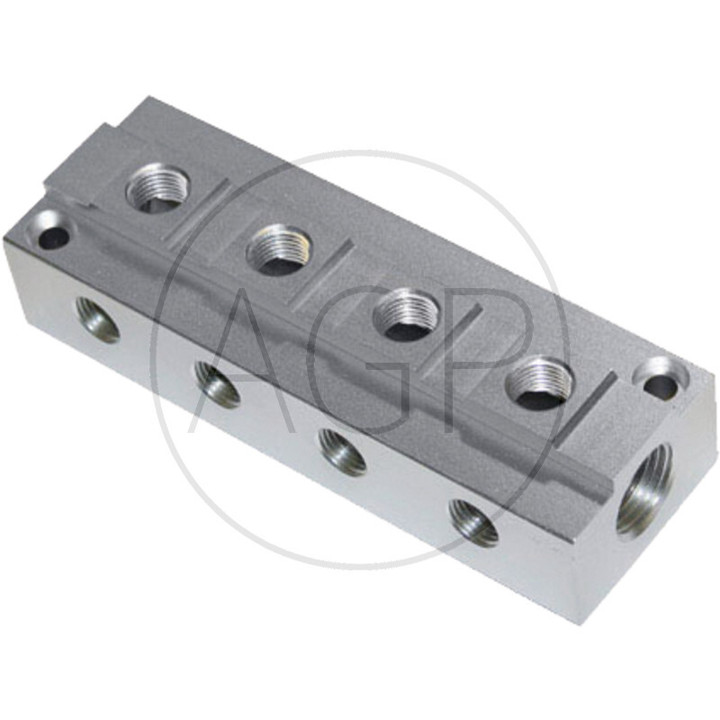 F-VTF2-2x3/8-8x1/8-AL-natur Rozdělovací blok