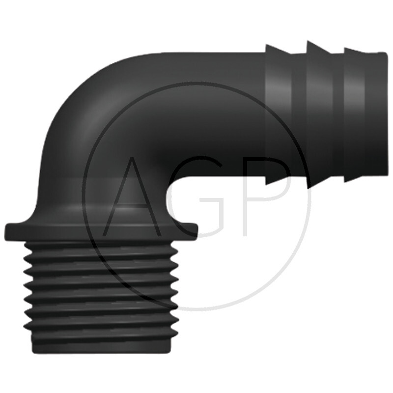 Koleno s přípojem 16 x 1/2, 90°