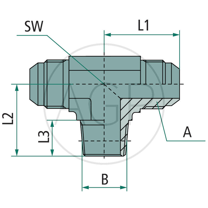 TA 9/16 M-JIC x 1/4 M-NPT