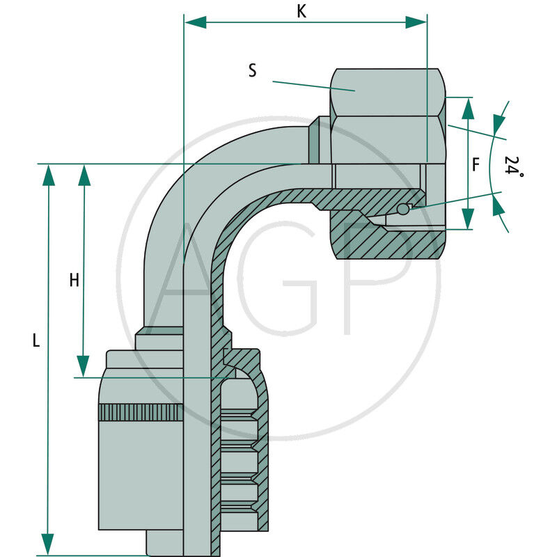 PNE 08 DKOS M18x1.5 90° (10S)