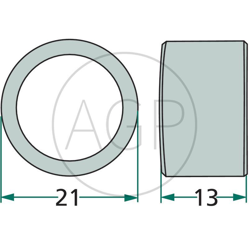 Vodící kladka pro obraceč píce Kuhn na modely GF