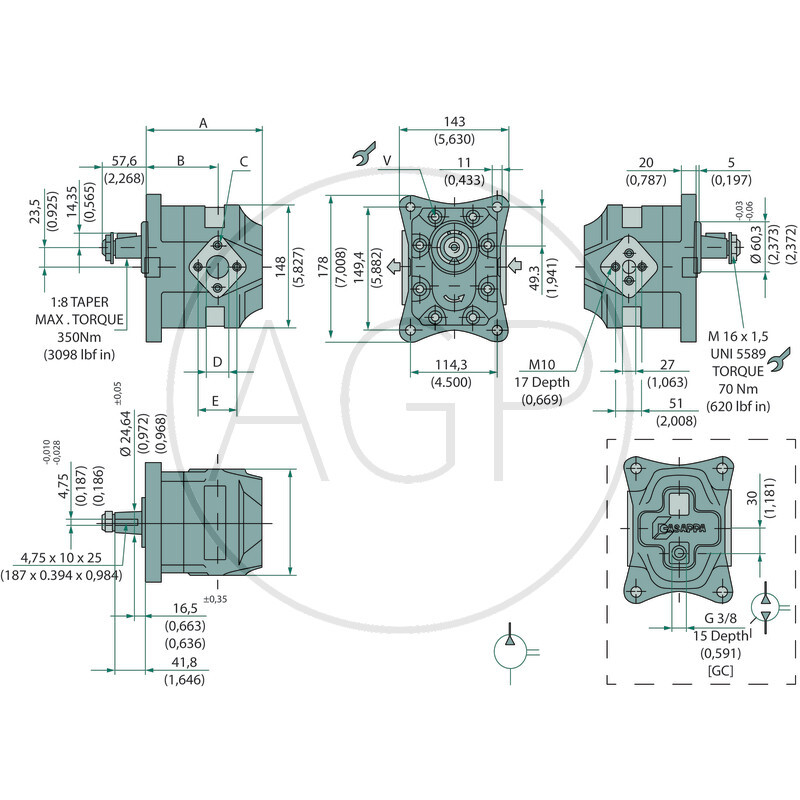 Motor KM30.51R0-84E4-LED/ED-N