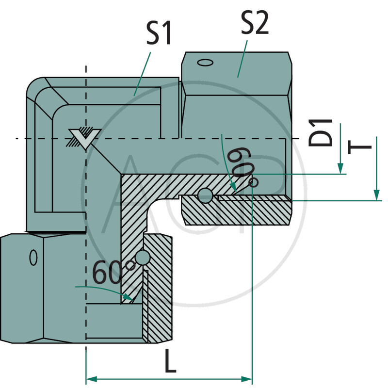 WA-DKR 1.1/2 90° VA