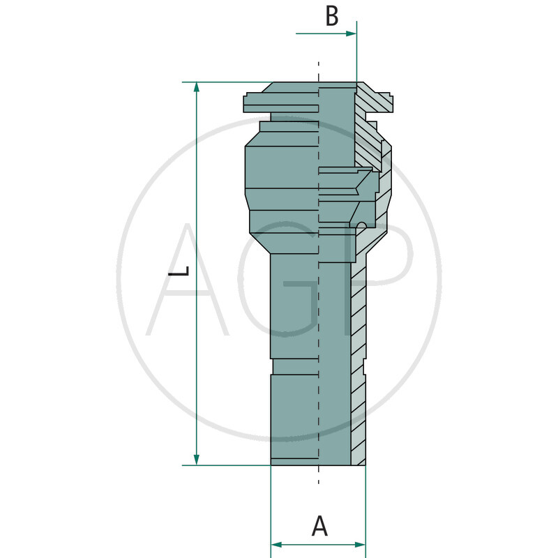 B-GRZ-10-4-MSv Přímý redukční konektor
