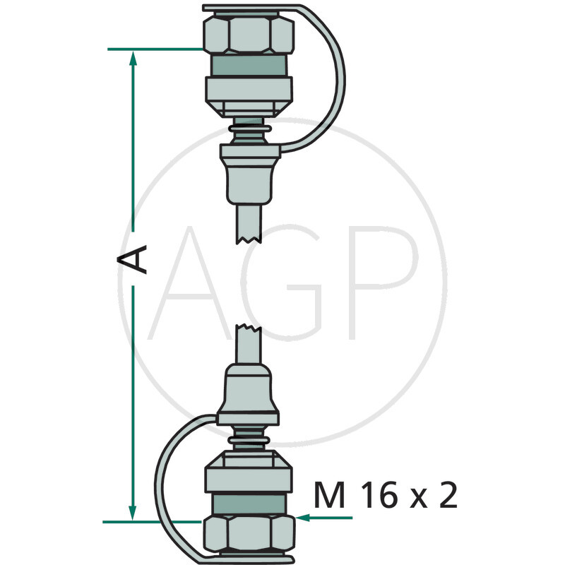 Hadice MM-S L1000 (2x) M16x2