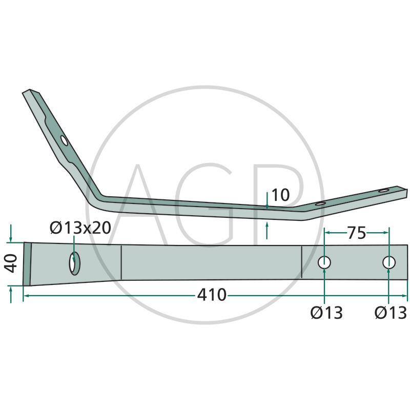 Rameno pera pro Pöttinger, na typy HIT 40, 47, 54