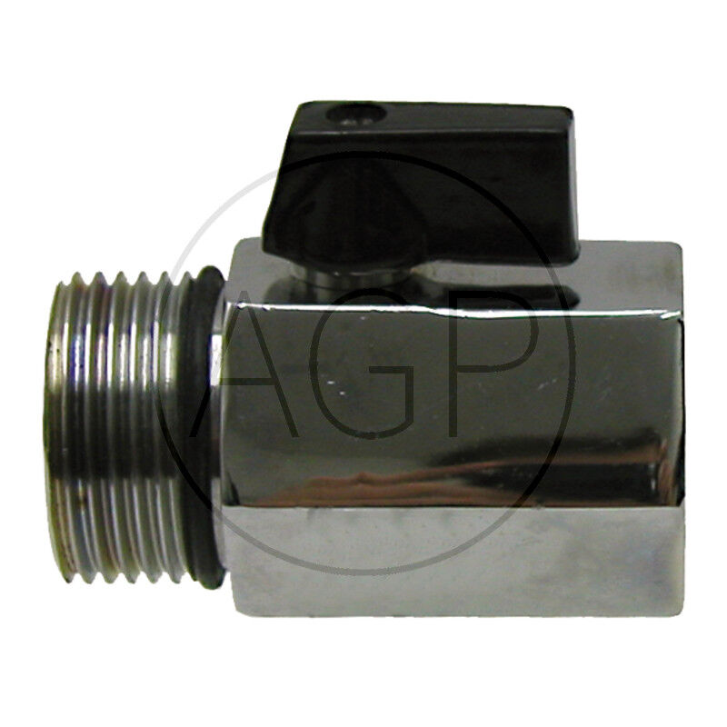 Mini kulový kohout přípoj 1/8, 2-cestný ventil, montážní délka 43 mm