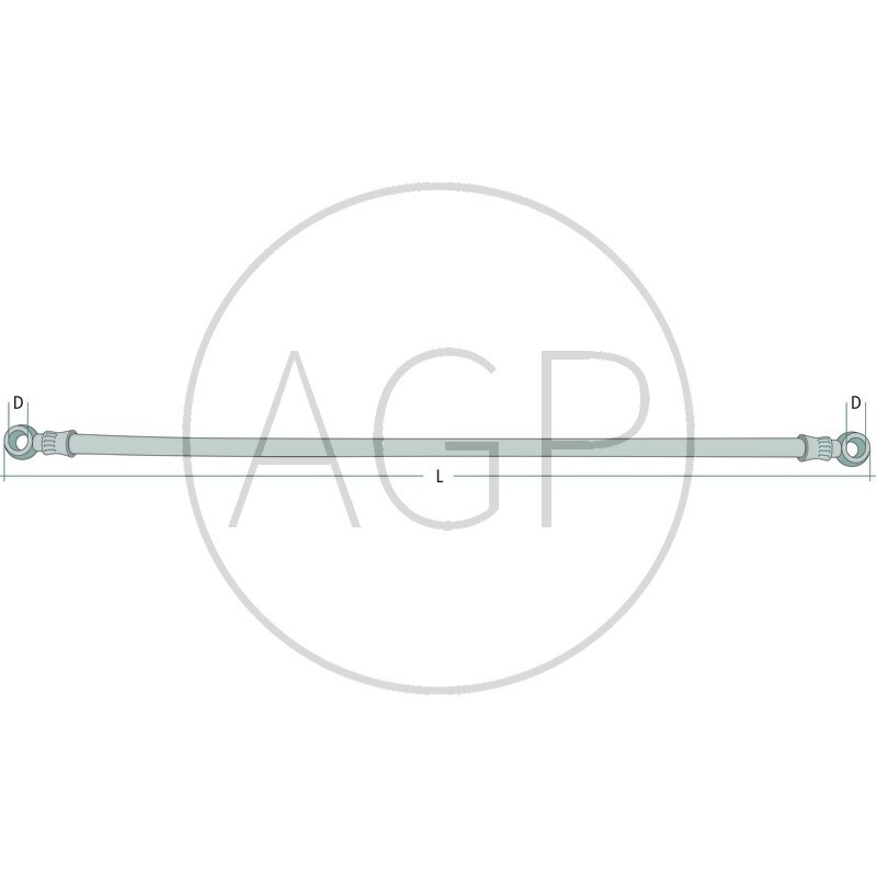 Nízkotlaká palivová hadice o délce 550 mm