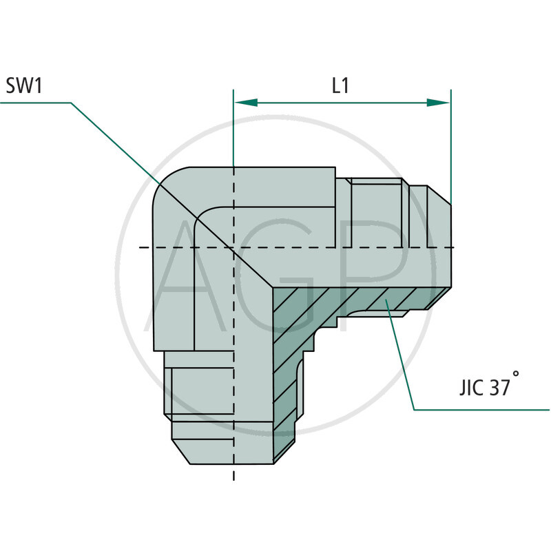 WA 7/8 M-JIC x 7/8 M-JIC