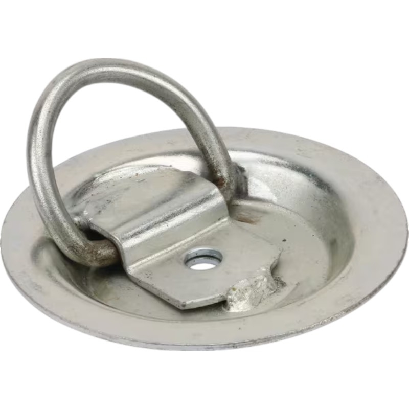 Kotevní oko pozinkované v kulaté zapuštěné misce o průměru 90 mm