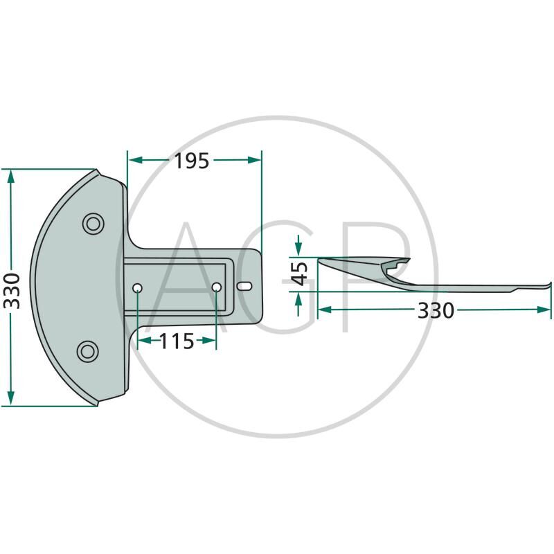 Splaz pro Kuhn, na typy GMD 44, 66 od stroje č. 784791