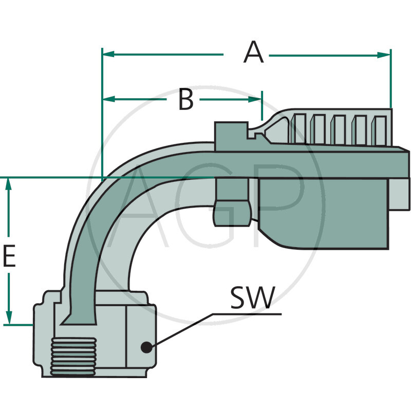 PNE 12 DKJ 9/16 90°