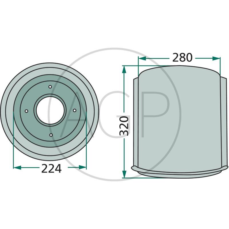 Žací buben pro Deutz-Fahr, Pöttinger, na série KM, CAT, TM
