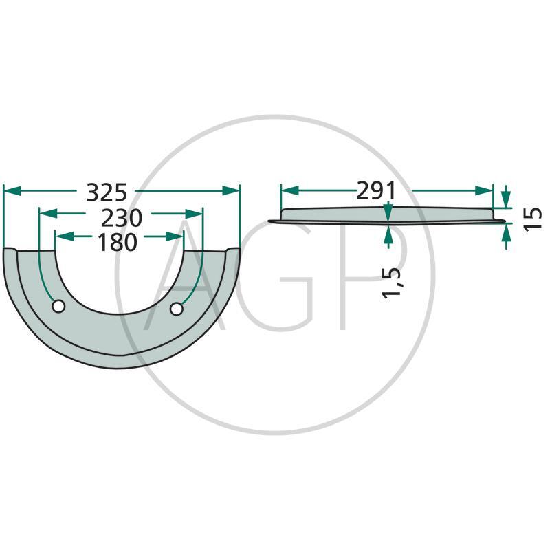 Polovina krycího plechu