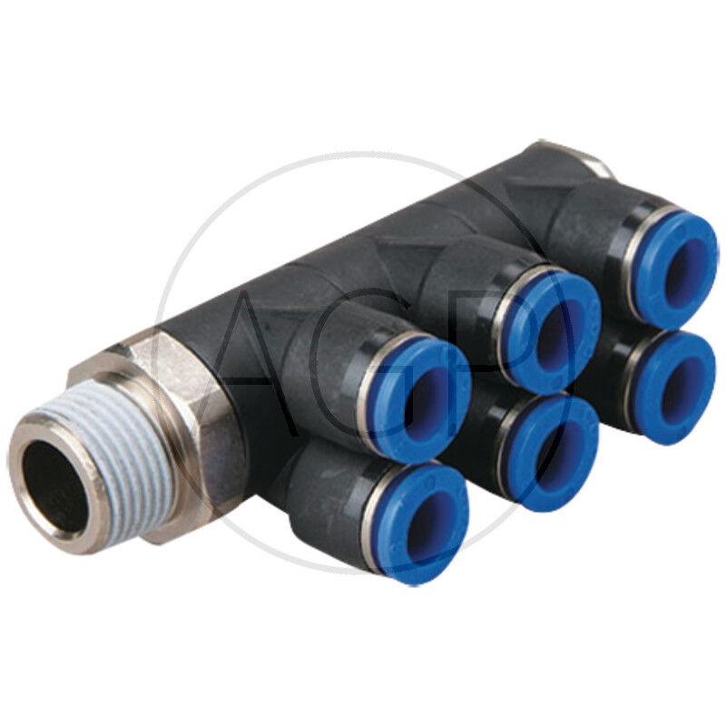 B-YVTEdk3-6-1/8-KU Y-rozdělovač-šroubení