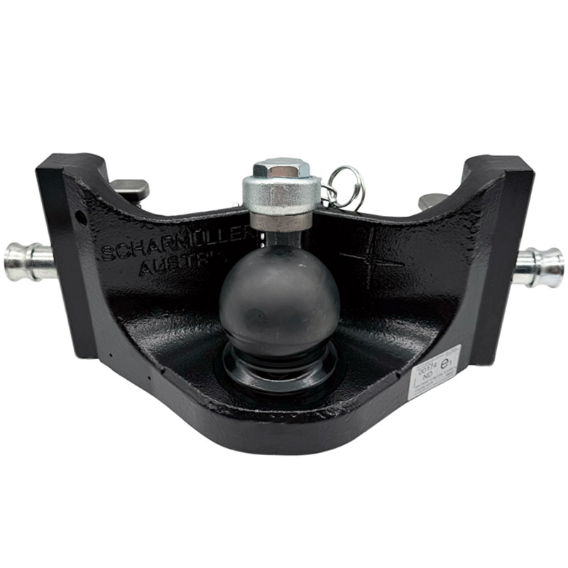 Závěs Scharmüller s koulí K80 do etáže traktoru o šířce 330 mm s bočními čepy 25 mm