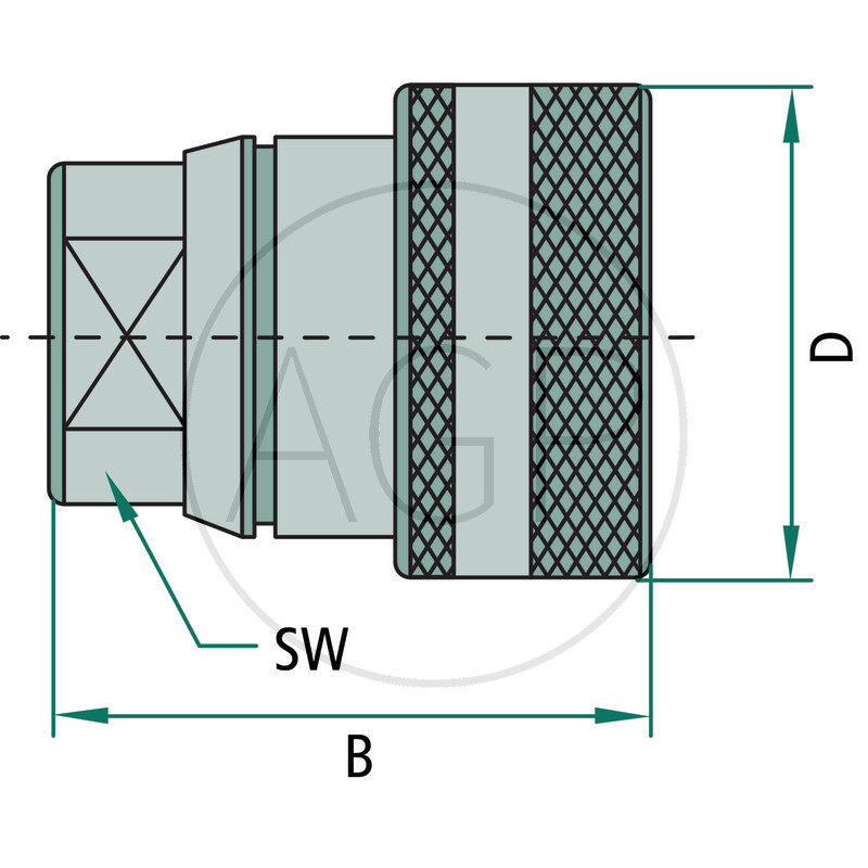Samice IG 3/8 BSP