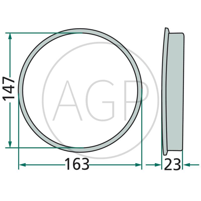 Pouzdro horní pro Kuhn, na série FC, GMD