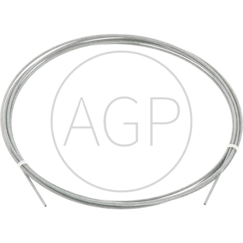 Ocelový drát o délce 3 m, průměr 2 mm