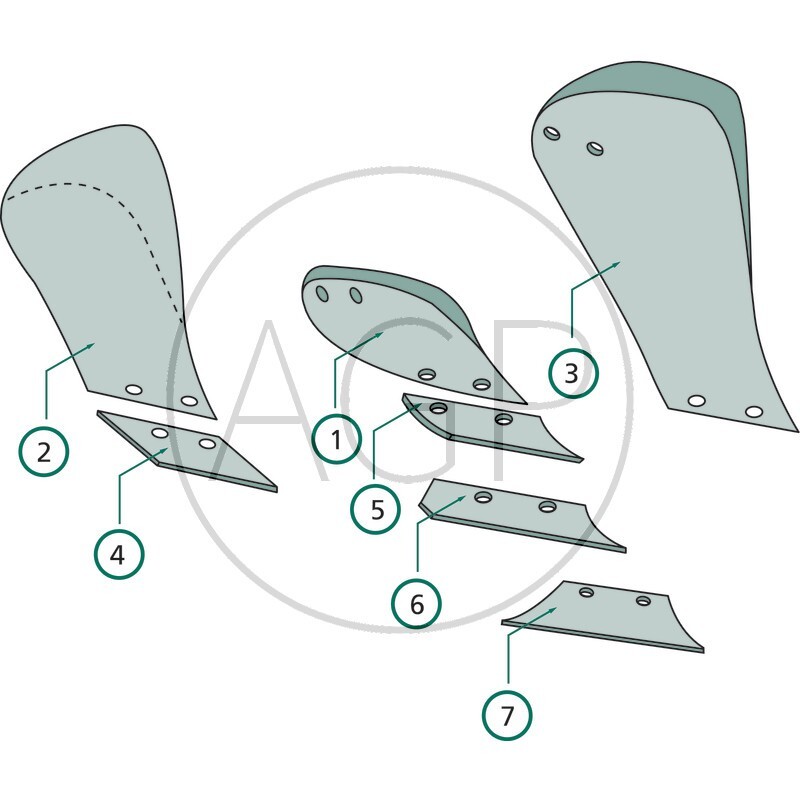 Odhrnovačka předradličky levé provedení pro Lemken na typ D2L