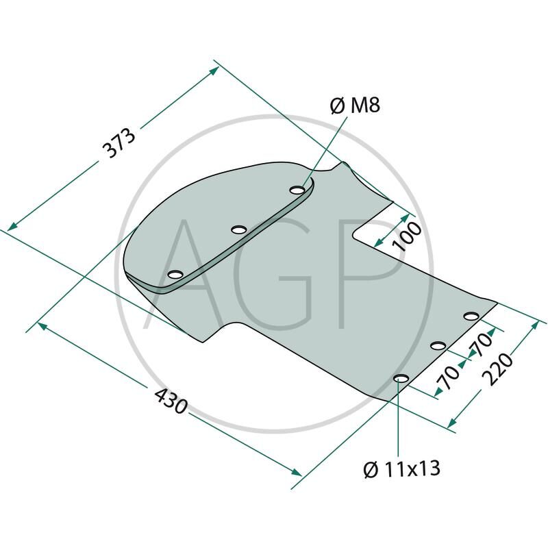 Skluznice levá pro Pöttinger, na série NOVACAT