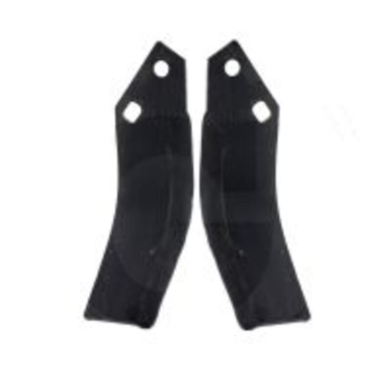 Frézovací zahnutý pravý nůž rotavátoru Goldoni o rozměru 187 x 103 x 60 x 6 mm