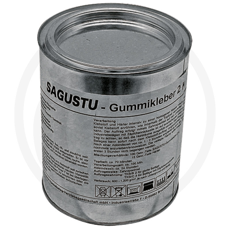 Lepidlo s vytvrzovačem na podlahové gumové krytiny v balení 1 kg