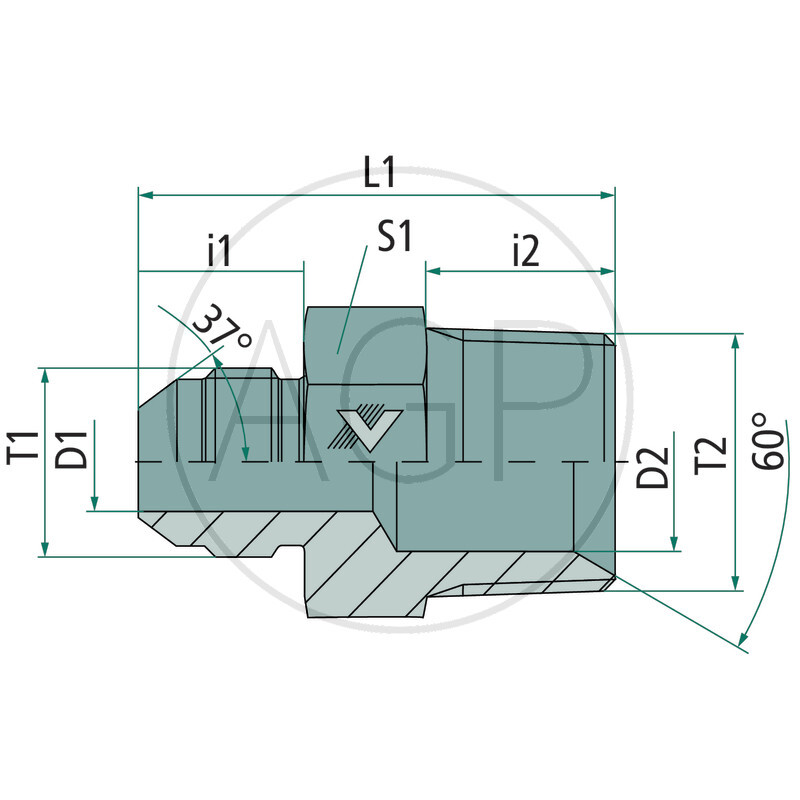 GA-AGJ 3/4 - BSPT 1/2 VA