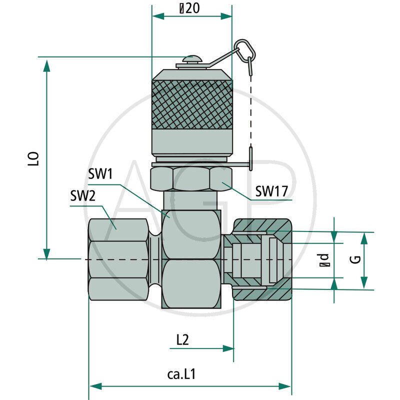 Měřicí spojka M-TV-S 25S (M36x2)