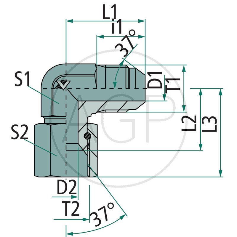 WA-AGJ 1/2 - DKJ 1/2 90° VA