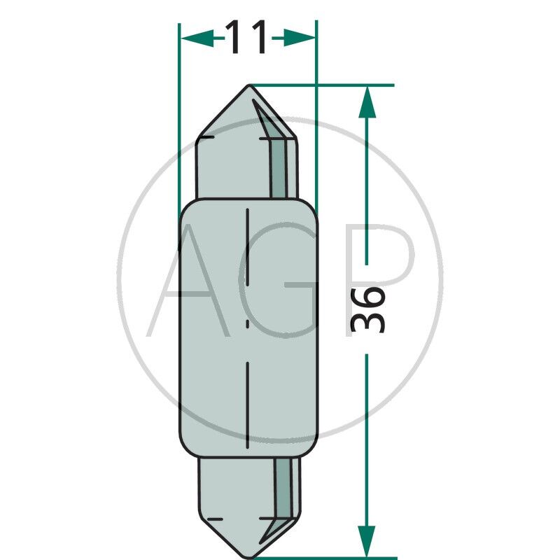 Auto žárovka sufitová 12V 5W, patice SV 8,5 pro koncová, poziční, obysová, vnitřní světla