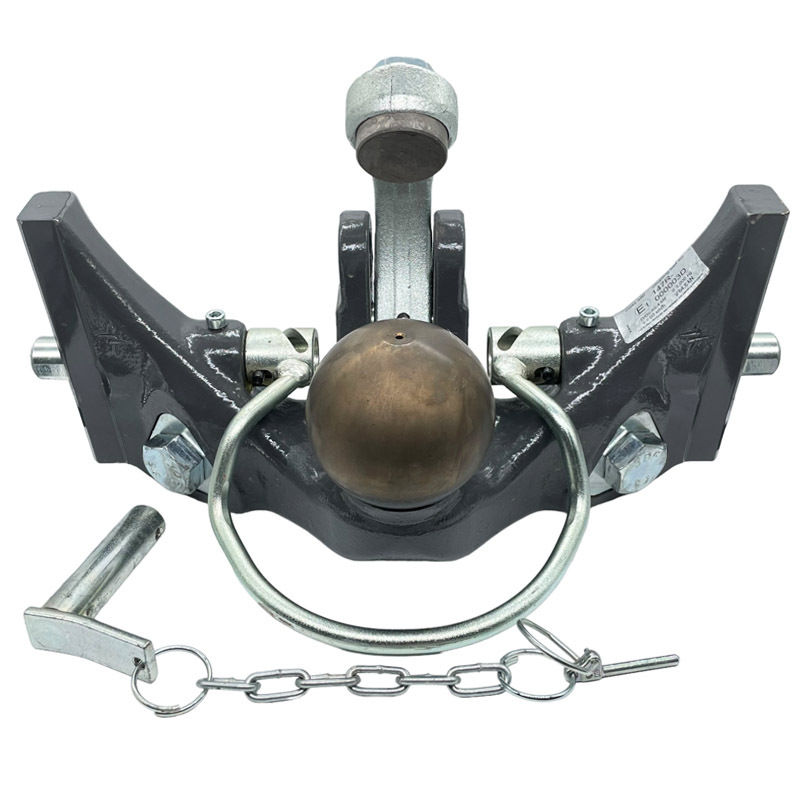 Scharmüller závěs s koulí K80 do konzole o šířce 335 mm s čepy o průměru 22 mm a tloušťce desky 30 mm