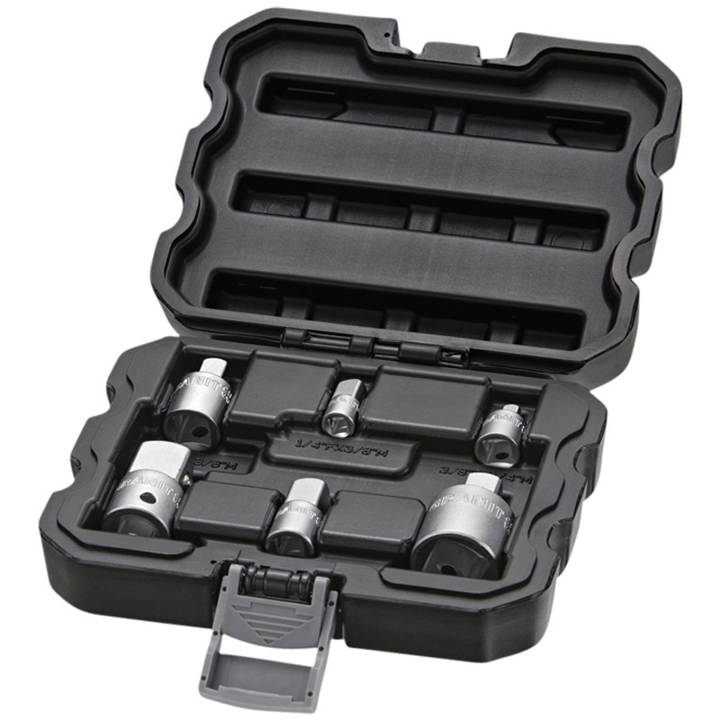 Sada adaptéru Black Edition o velikostech 1/4, 3/8 a 1/2 v sadě 6 ks