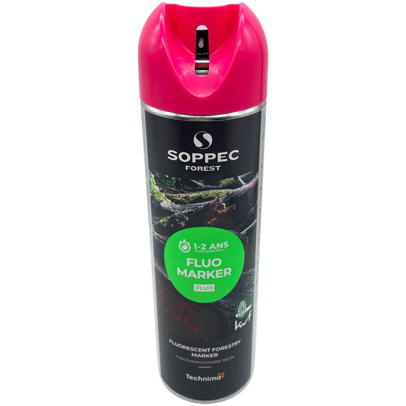 Značkovací sprej Soppec růžový o obsahu 500 ml k značkování v lese