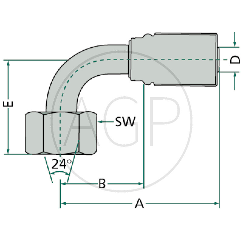 PNE 08 DKOL M18x1.5 90° (12L)
