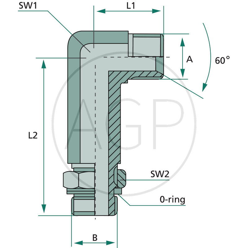 WAXL 3/8 M-BSP x 1/4 M-BSP