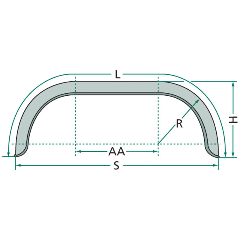 Plechový pozinkovaný blatník pro dvounápravový přívěs se 13 koly