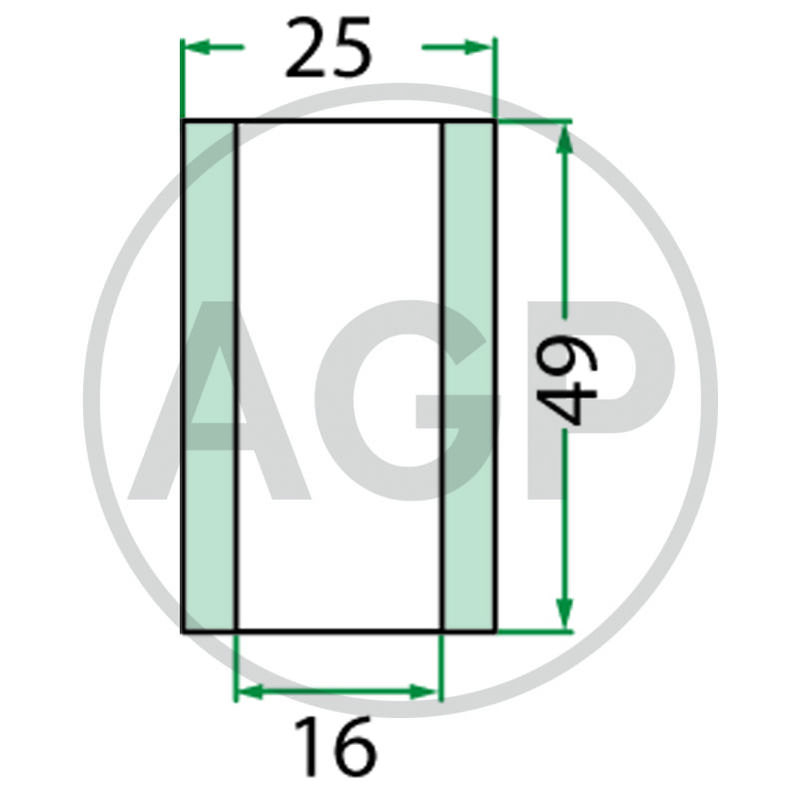 Rozpěrné pouzdro nože k mulčovači Maschio, Agrimaser
