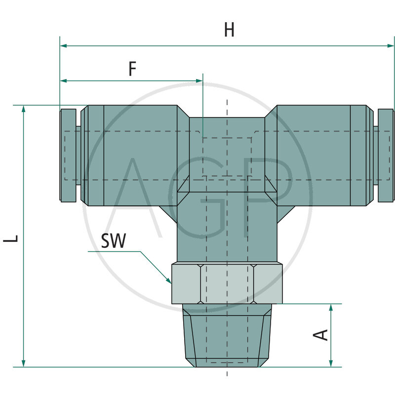 B-TEdk-4-1/8-KU -T-šroubení