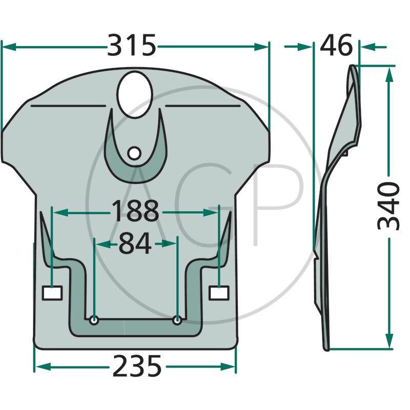 Skluznice pro Krone, na série AFA, AFL, AM, AMT