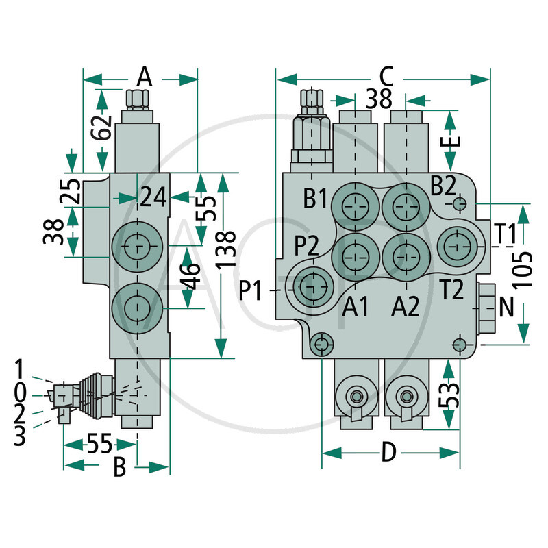 Mono valve P40 GKZ1-11