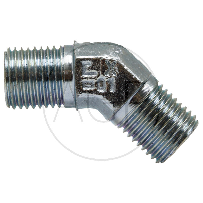 WA 3/8 M-BSP x 3/8 M-NPT 45°