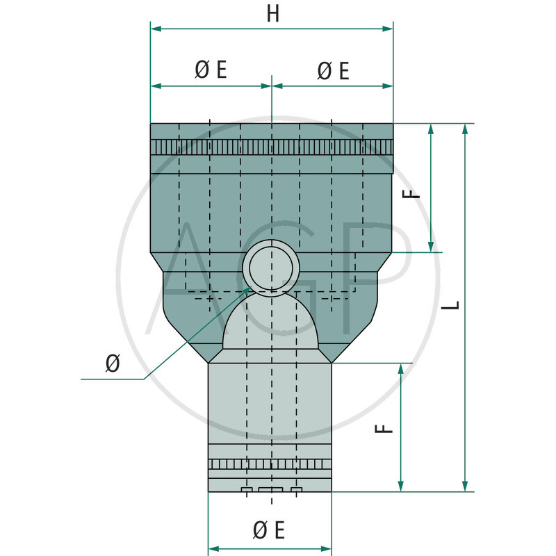 B-YV-2x4-4-KU Y-spojka