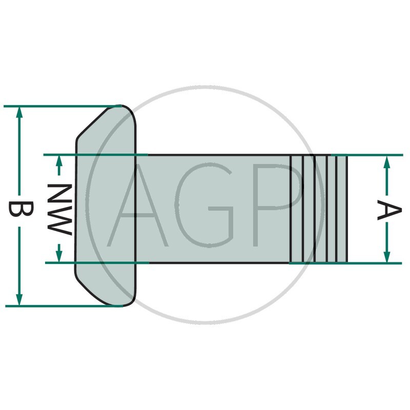 Perrot díl samec 6 spojky pro fekální vozy s vnějším závitem