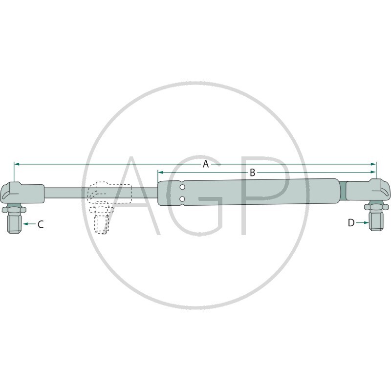 Stabilus plynová pružina v balení 1 ks