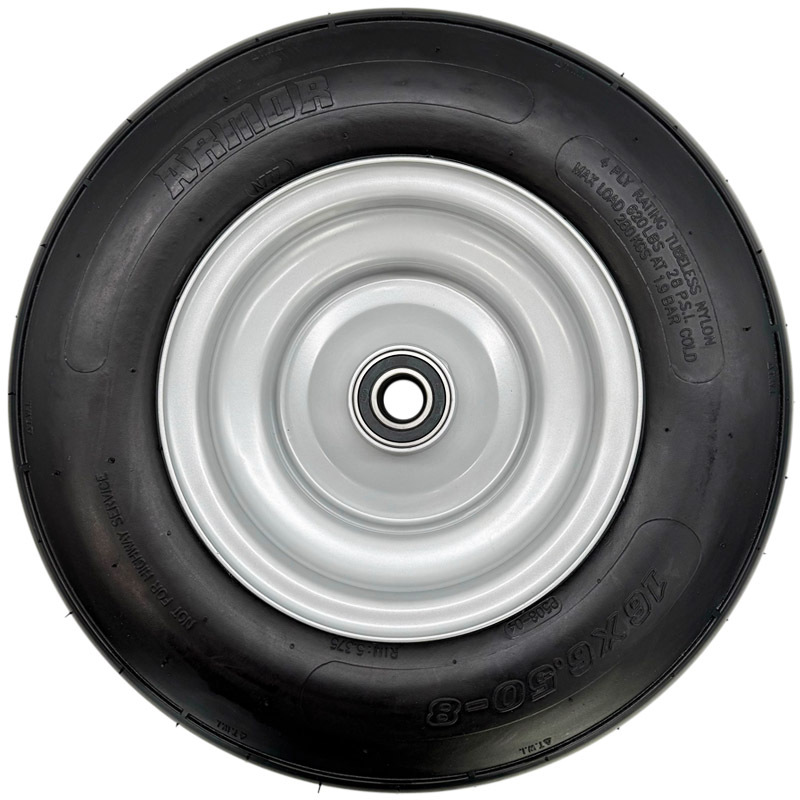 Kompletní kolo 16 x 6.50-8 s diskem na průměr nápravy 25 mm pro obraceče a shrnovače píce